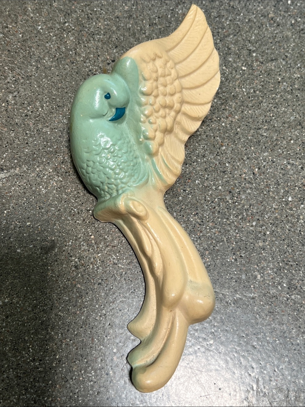 Vintage 1940s lovebird wall pocket chalkwear